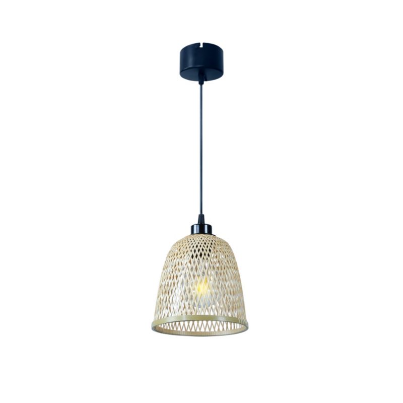 Hængelampe Calume 1x60W E27 18 cm Bambus
