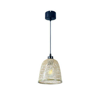 Hængelampe Calume 1x60W E27 18 cm Bambus