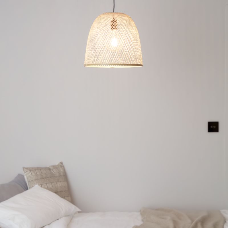Hængelampe Calume 38 cm Bambus Beige E27