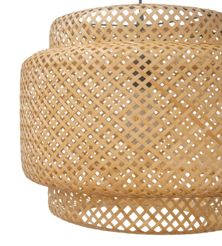 Hængelampe Clure 45 cm Natur Bambus