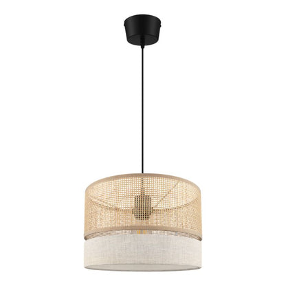 GoodHome Conebill pendel 1 x E27 30 cm rattan/snor