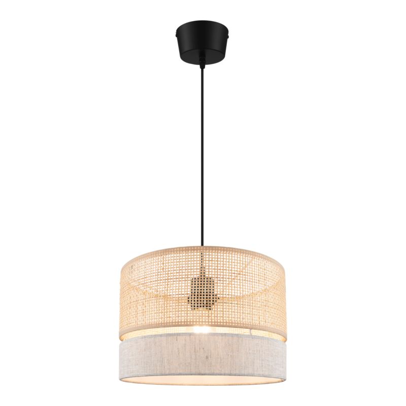 GoodHome Conebill pendel 1 x E27 30 cm rattan/snor