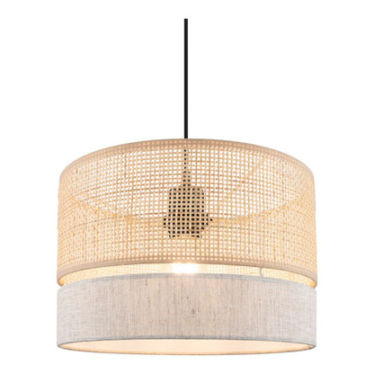GoodHome Conebill pendel 1 x E27 30 cm rattan/snor