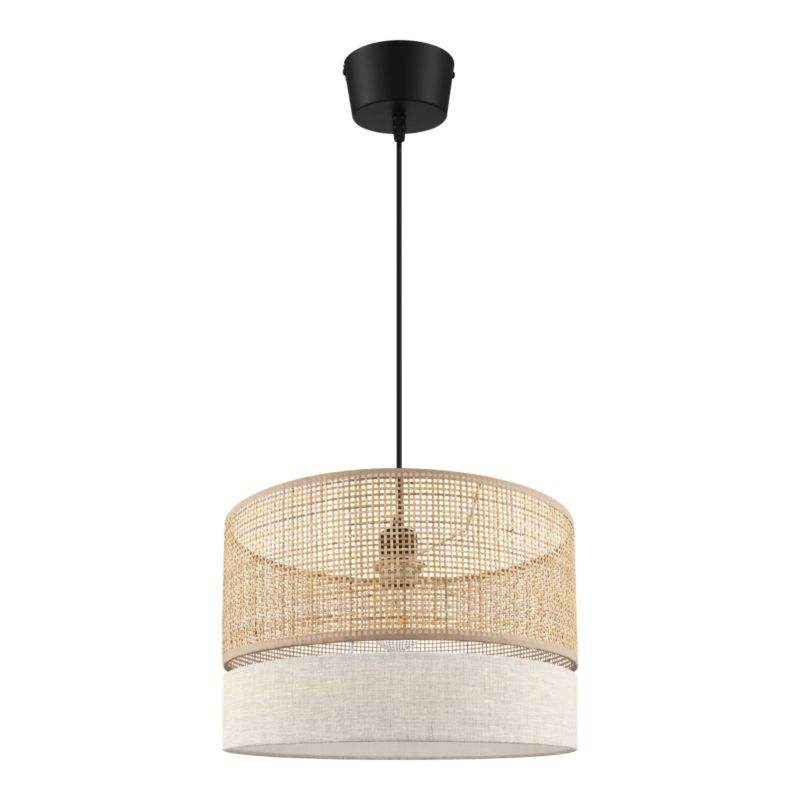 Hængelampe Conebill 1 X E27 38 cm Rattan Natur