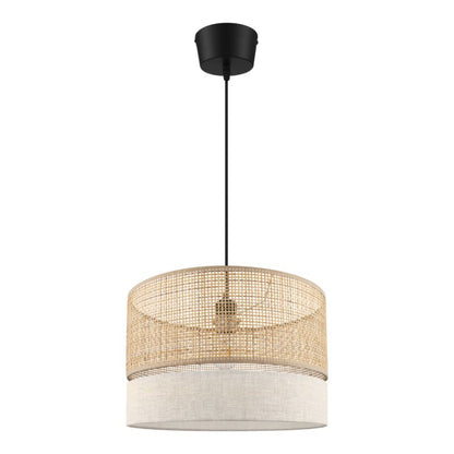Hængelampe Conebill 1 X E27 38 cm Rattan Natur