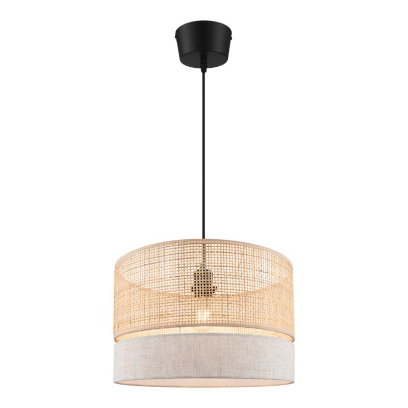 Hængelampe Conebill 1 X E27 38 cm Rattan Natur