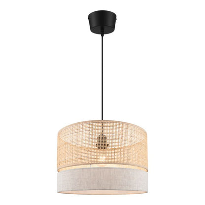 Hængelampe Conebill 1 X E27 38 cm Rattan Natur