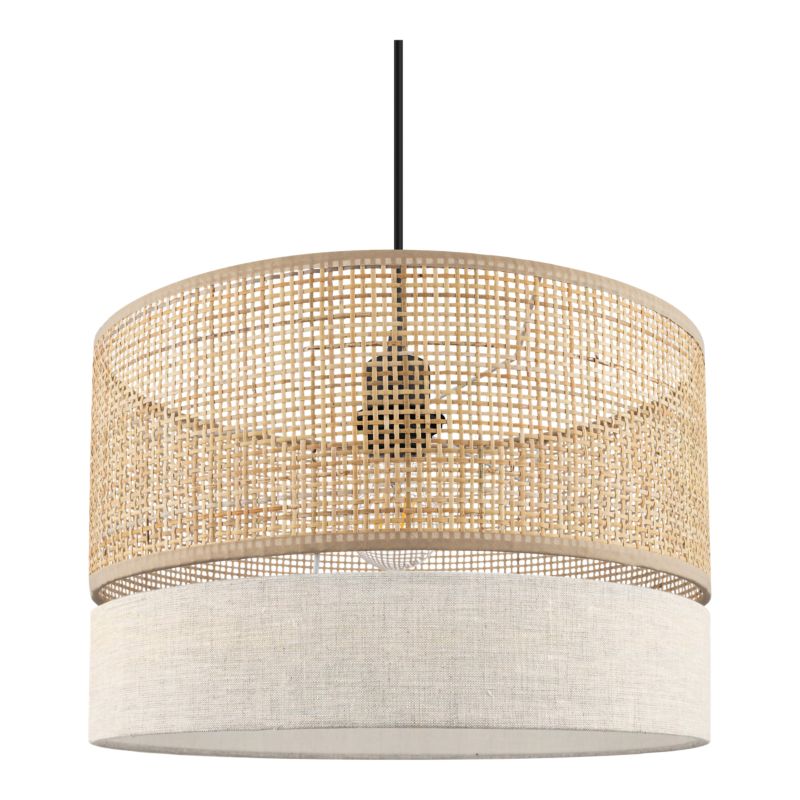 Hængelampe Conebill 1 X E27 38 cm Rattan Natur