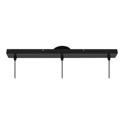 Loftlampe Conebill 3xE27 Sort/Naturlig 110 cm