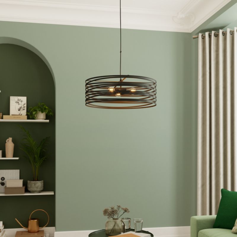 GoodHome Gabon 3-punkts pendel E27 mat-sort