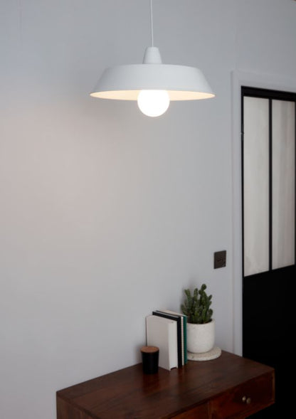 Loftslampe Gammuse 1-punkt E27 Hvid 38 cm