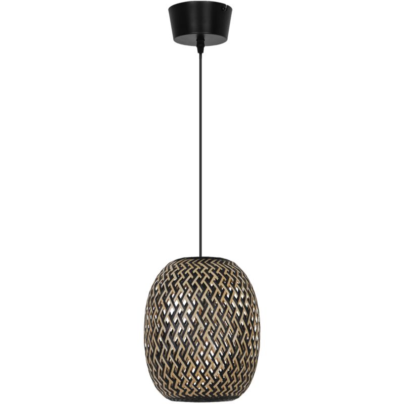 Hængelampe Havant 1-punkt E27 Bambus 124 cm