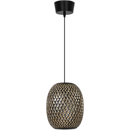 Hængelampe Havant 1-punkt E27 Bambus 124 cm