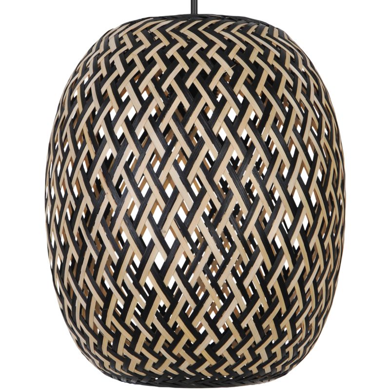 Hængelampe Havant 1-punkt E27 Bambus 124 cm