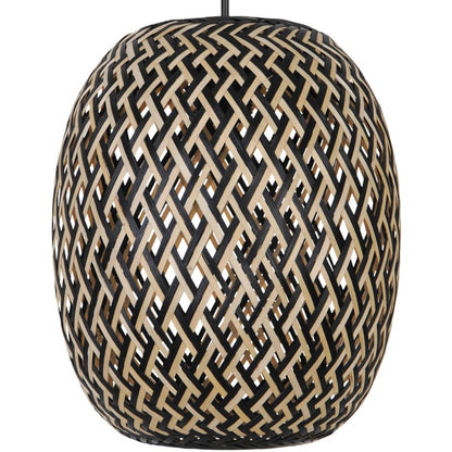 Hængelampe Havant 1-punkt E27 Bambus 124 cm