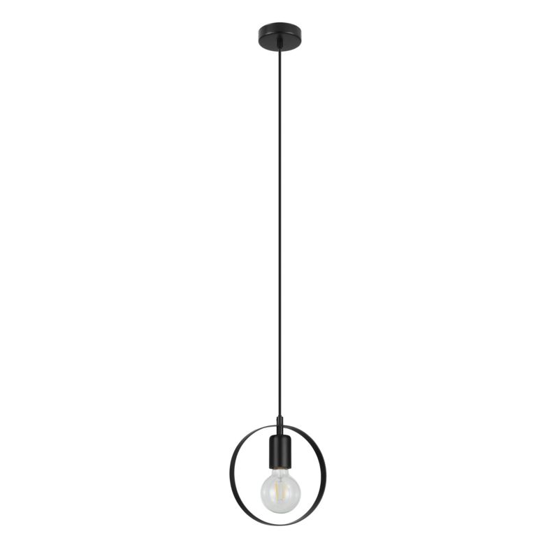 Hængelampe Kaitains 1-punkts E27 20 cm Sort