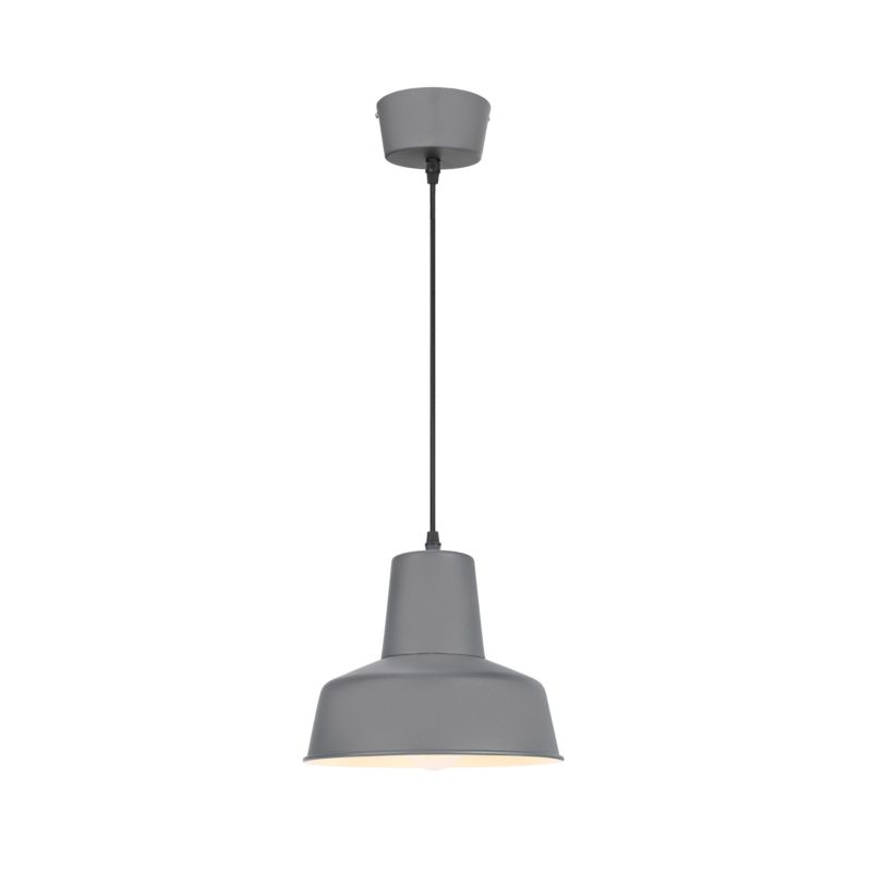 Hængelampe Orous 1-punkts E27 24 cm Grå
