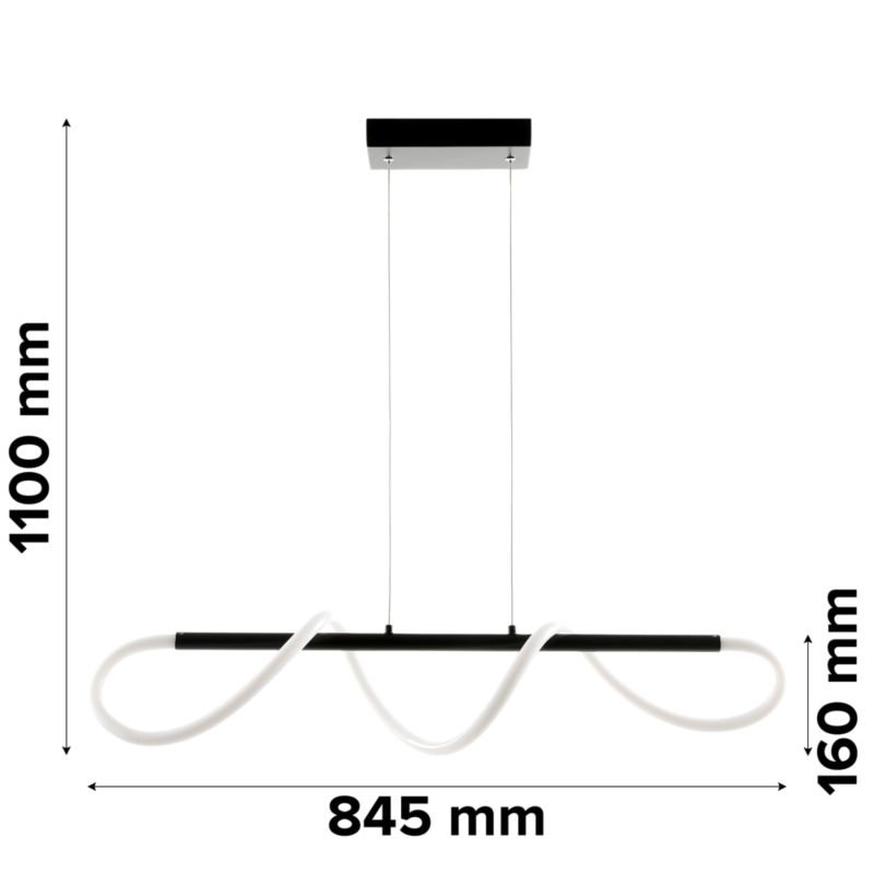 Hængelampe Pepperberry 1200 lm 4000 K Sort