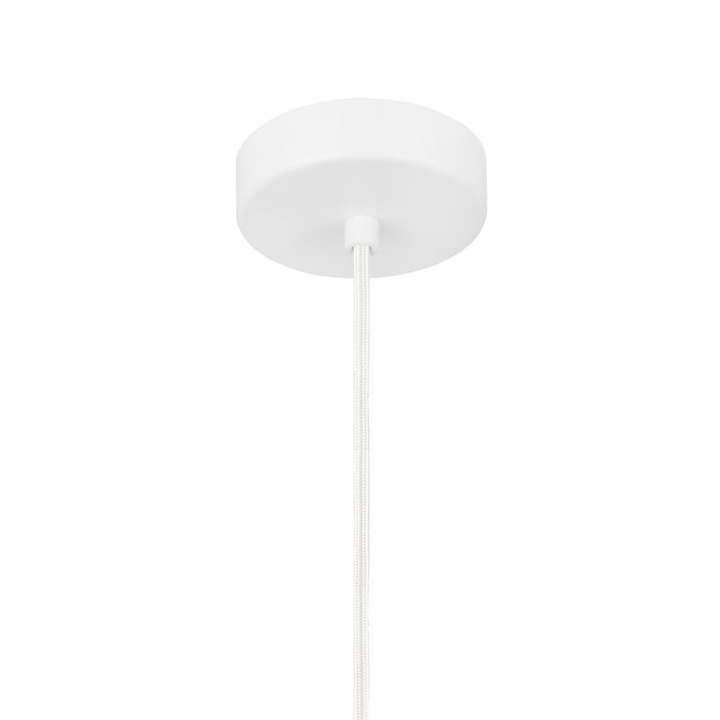 Hængelampe Phobeto 1-punkts E27 Hvid 110 cm
