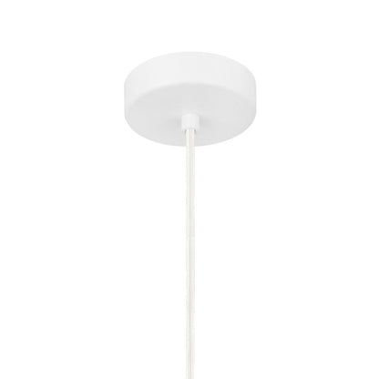 Hængelampe Phobeto 1-punkts E27 Hvid 110 cm