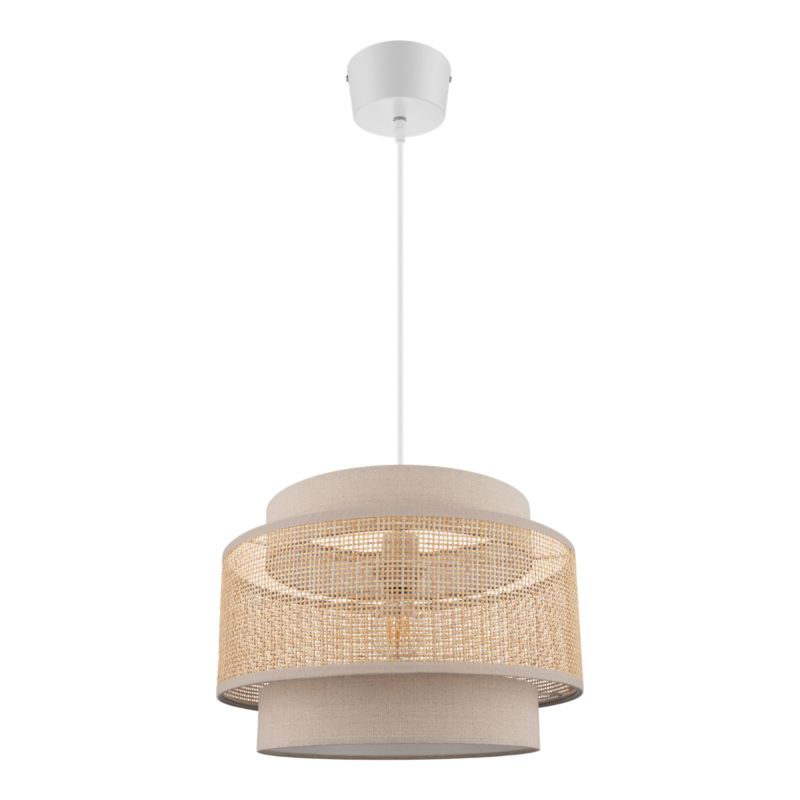 Hængelampe Quetzal 1xE27 38 cm Rattan Natur