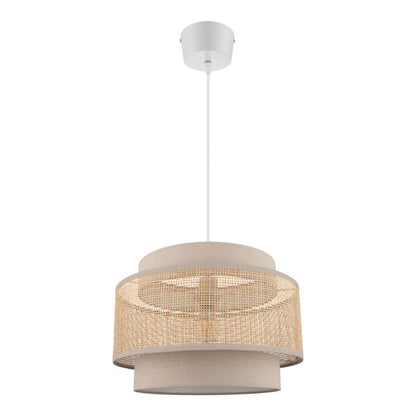 Hængelampe Quetzal 1xE27 38 cm Rattan Natur