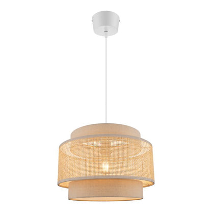 Hængelampe Quetzal 1xE27 38 cm Rattan Natur