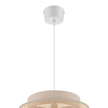 Hængelampe Quetzal 1xE27 38 cm Rattan Natur