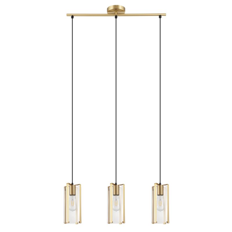 Hængelampe Saiphi 3-Punkts E27 144 cm Guld