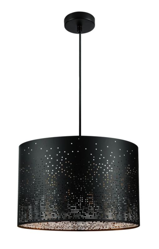 Hængelampe Senecaz 1-punkt E27 Sort 117 cm