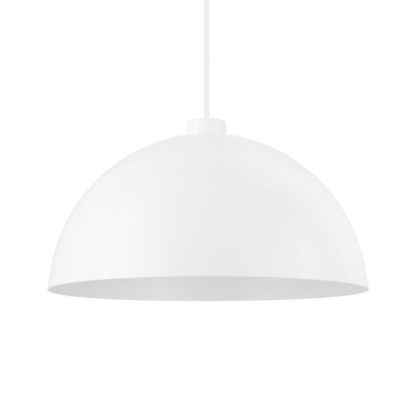 GoodHome Songor 1-punkts pendel E27 38 cm hvid
