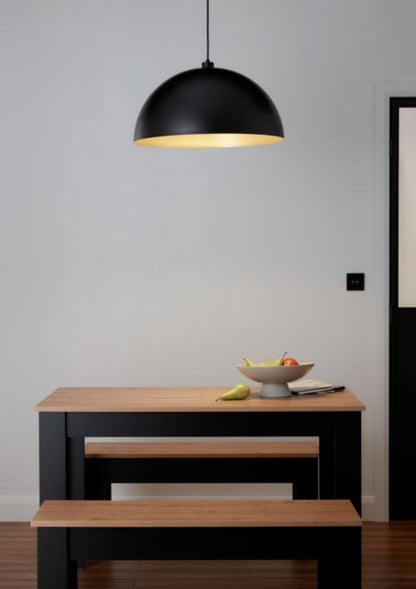 Hængelampe Songor 1-punkts E27 58 cm Sort