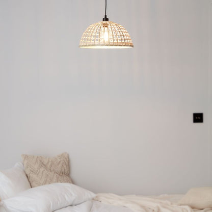 Hængelampe Songor 1x60W E27 38 cm Bambus