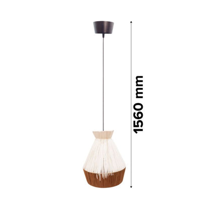Hængelampe Sweetgum 1 x E27 Hvid/Natur