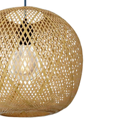 Hængelampe Verdin 1xE27 35 cm Bambus Natur