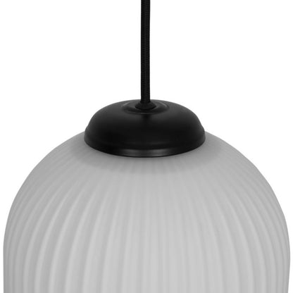 Pendellampe 1-punkt 20 cm Krom / Hvid | 5036581095611