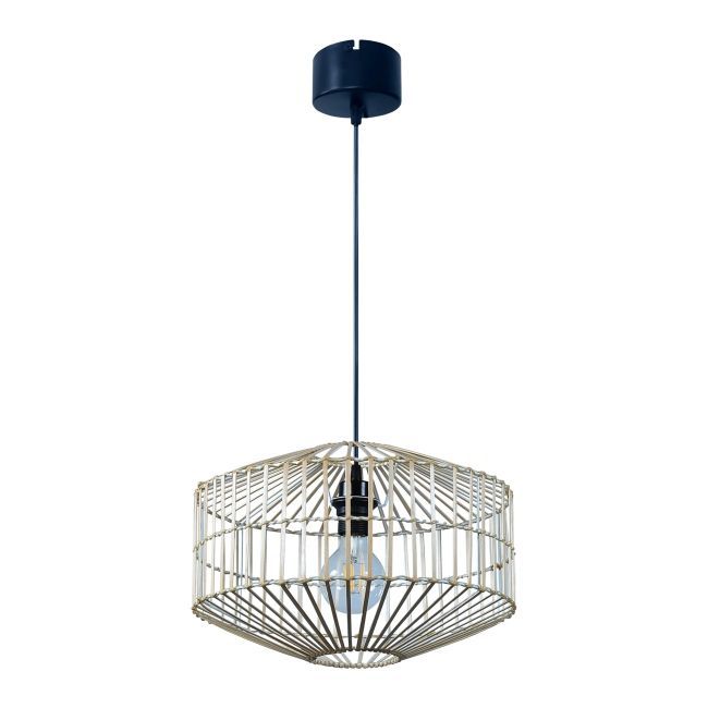 Hængelampe Wutai 38 cm Lys Bambus E27