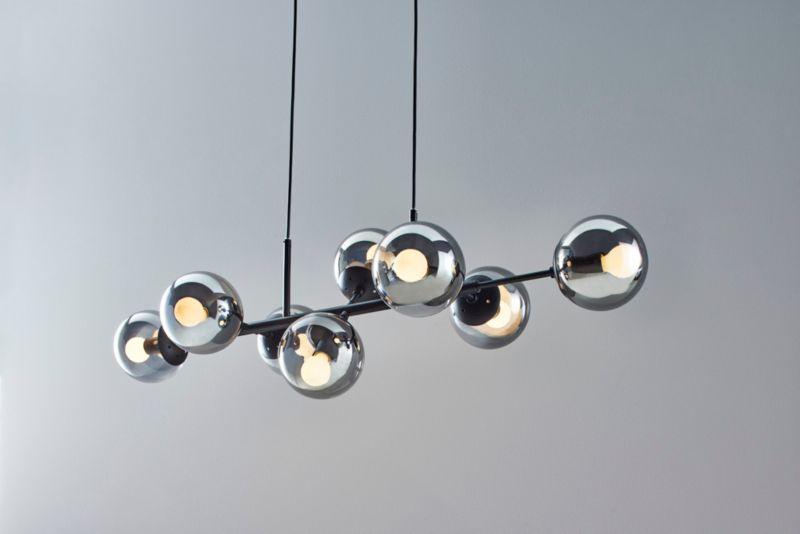 Italux Molite pendellampe 8 x E14 sort