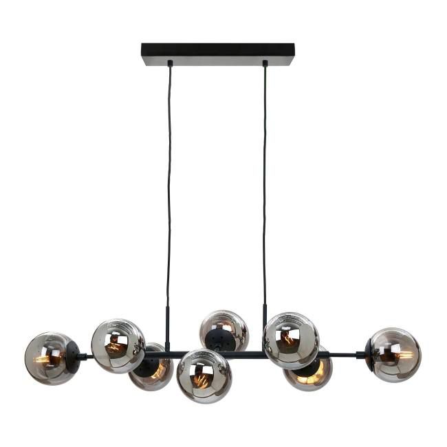 Italux Molite pendellampe 8 x E14 sort