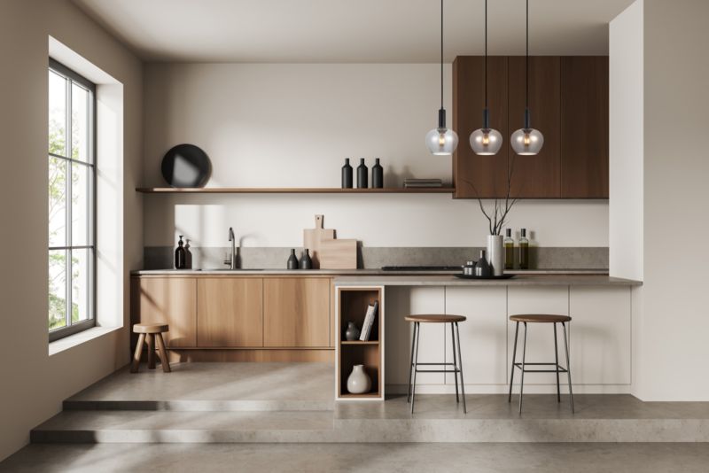 Hængelampe Stabla 3xE27 Røget Glas Sort 105 cm