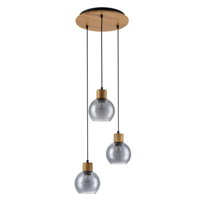 Hængelampe Velma 3xE27 150 cm Brun