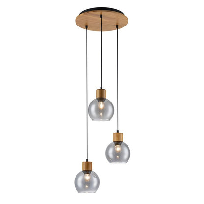Hængelampe Velma 3xE27 150 cm Brun