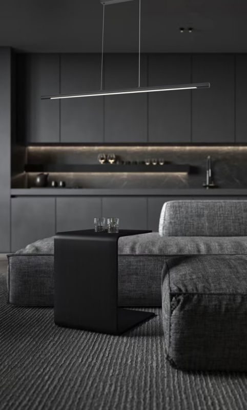 LED-loftlampe Branson 18 W Sort Mat