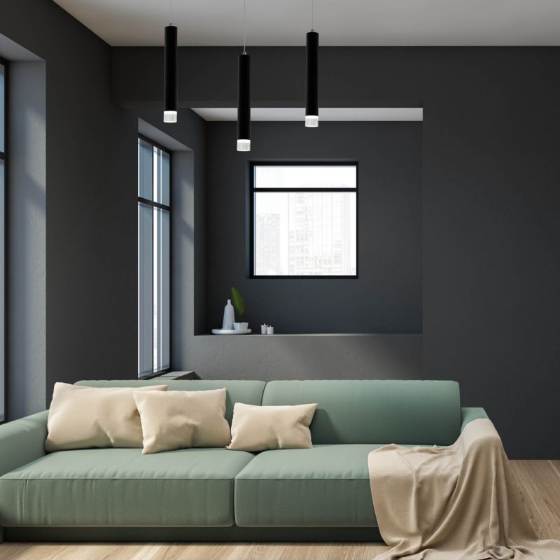 LED Loftslampe Carbon 3 x 5 W Sort