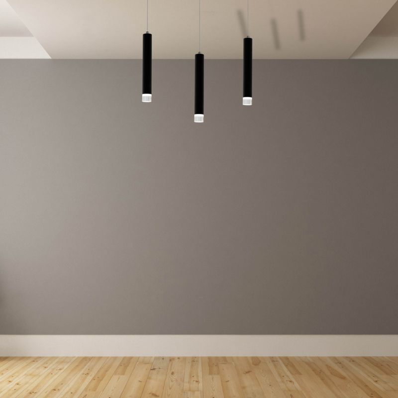 LED Loftslampe Carbon 3 x 5 W Sort