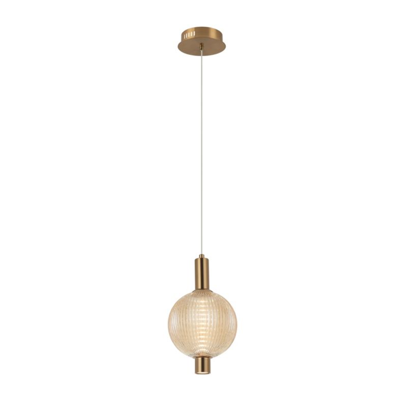 LED-loftlampe Lenti 132 cm Guld 7 W