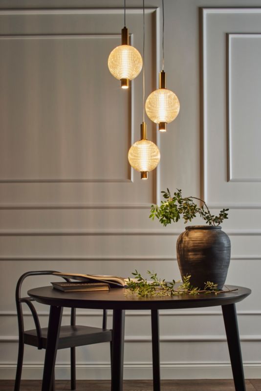 LED-loftlampe Lenti 132 cm Guld 7 W