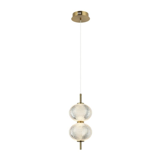 LED pendellampe Lazie - 2 3000 K guld
