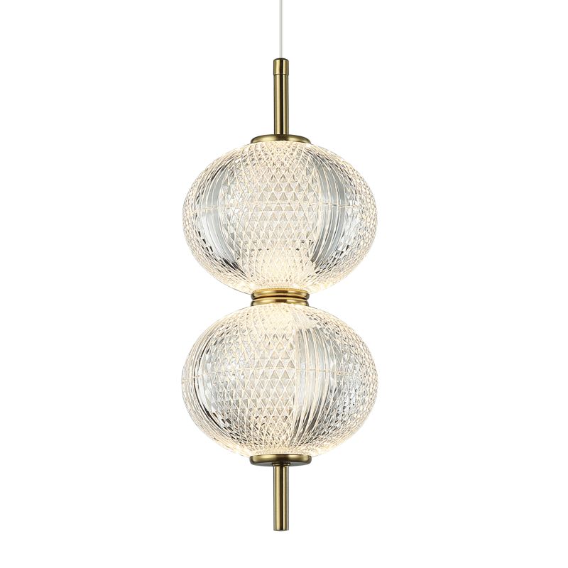 LED pendellampe Lazie - 2 3000 K guld