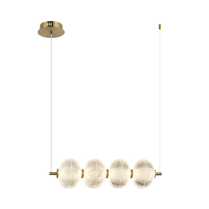 LED pendellampe Lazie - 4 3000 K guld